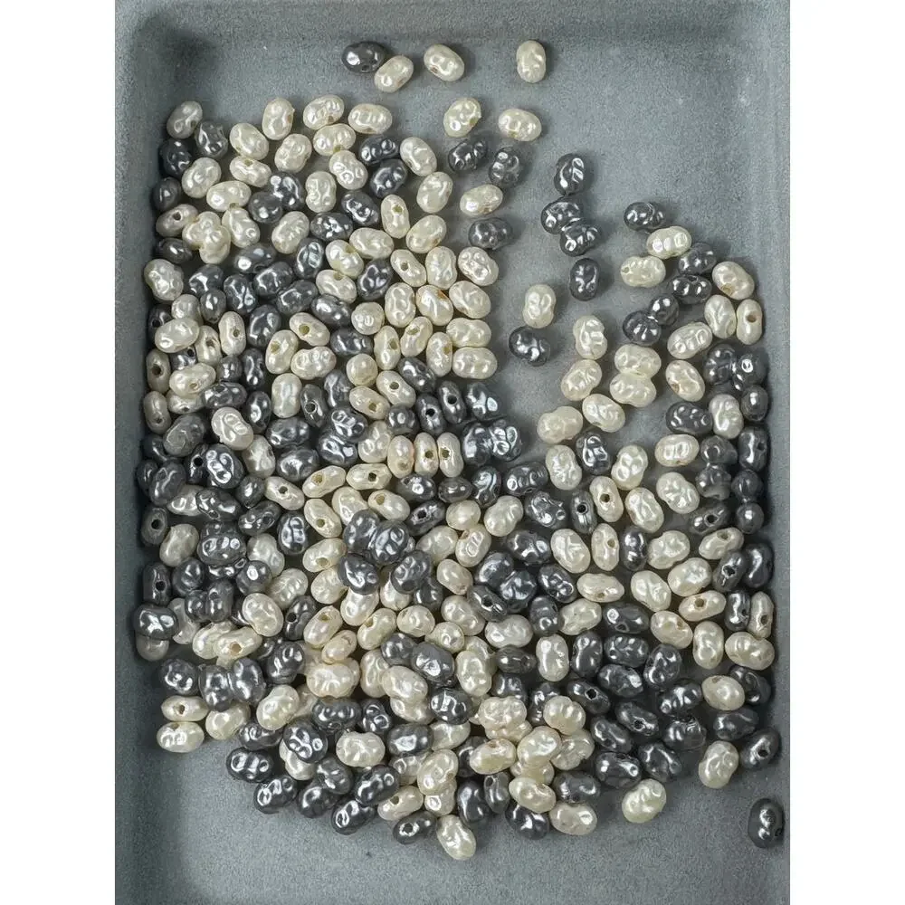 Assorted Faux Pearl Beads of Various Shapes Sizes and Colors